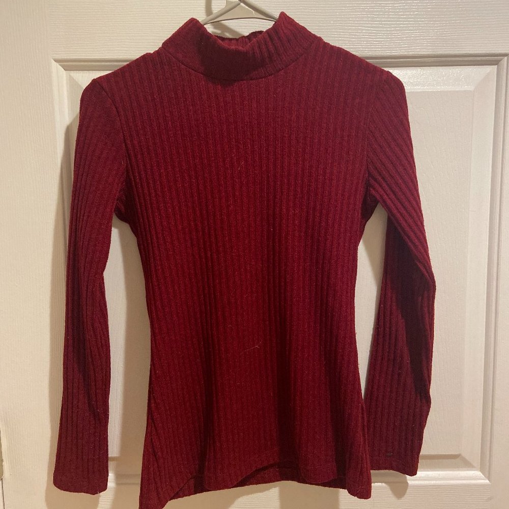 Maroon Turtle Neck